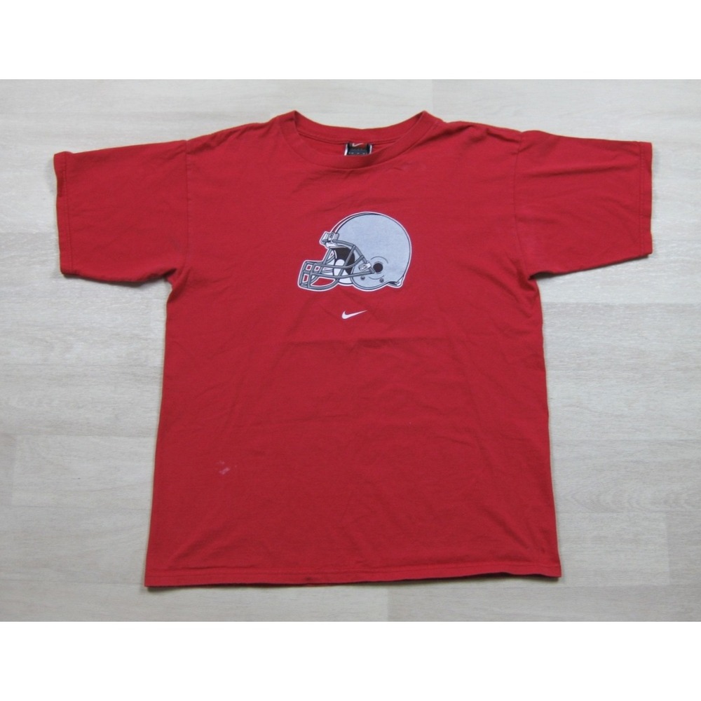 Vintage Y2K Nike Team Ohio State Buckeyes Football T-Shirt (M) Center Swoosh